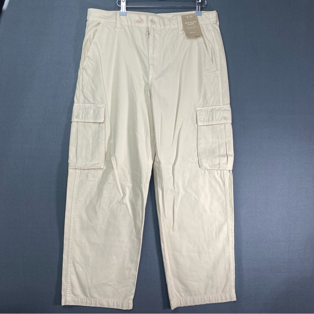 Madewell NWT Low Slung Straight Cargo Pants Size 30 - Picture 2 of 12